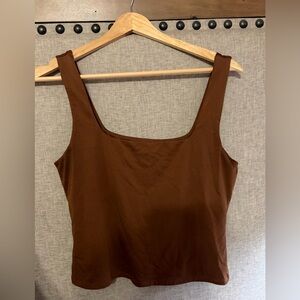 Gianni Bini Chocolate Brown Tank Top